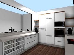 Muebles Rabanal diseño de cocina blanca